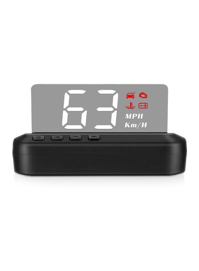 Bukela M1 Windshield Projection Heads Up Display, Digital Speedometer with Navigator/Speed/RPM/Voltage/Temperature Warning Alarm Displayer. Suitable for All Vehicles - Image 1